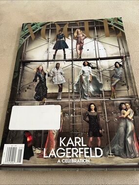 Vogue Magazine — Metallic Gold Logo with Multi-Tone Fashion Cover